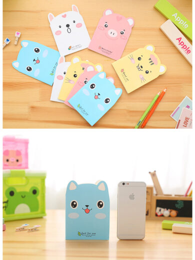 สมุดโน้ตลายสัตว์น่ารัก Mini Notebook สำหรับจดบันทึก