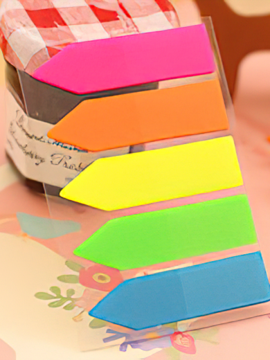 กระดาษบันทึกแถบสี Sticky Notes ขนาด 5x7.5 ซม. 50 แผ่น